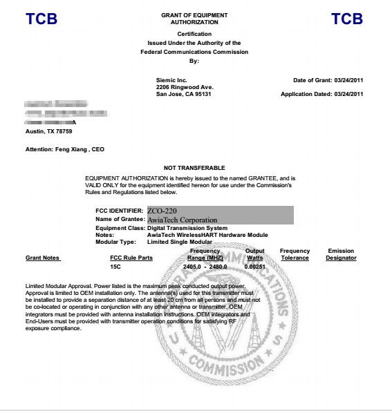 FCC认证_FCC ID